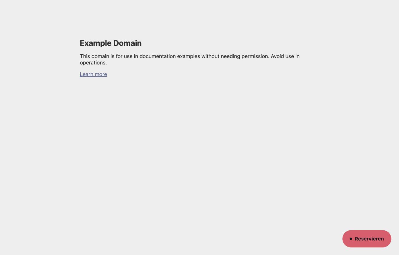 Die Schaltfläche auf einer Website — fest unten rechts